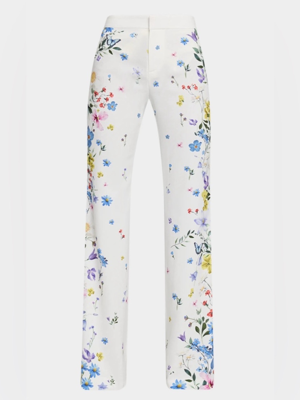 Alice + Olivia Andrew Placed Floral Slim Bootcut Pants - Picture 3 of 12